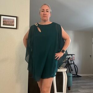 Elegant Green Mini Dress